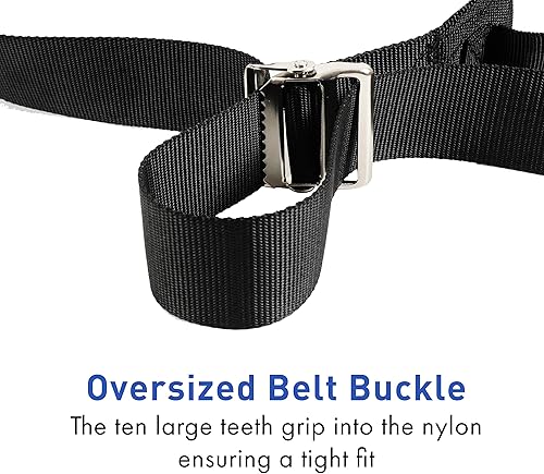 Miniatura 6 de TKWC INC - Cinturón de transferencia con asas - # 2305 - Cinturón de marcha de elevación con hebilla de bloqueo de liberación rápida, cinturón de