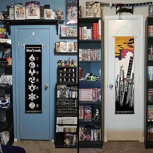 Miniatura 7 de Póster colgante de creatividad original, lienzo, arte de pared, serie de espadas de anime, lienzo de anime samurái, Katana, tapiz de estilo japonés