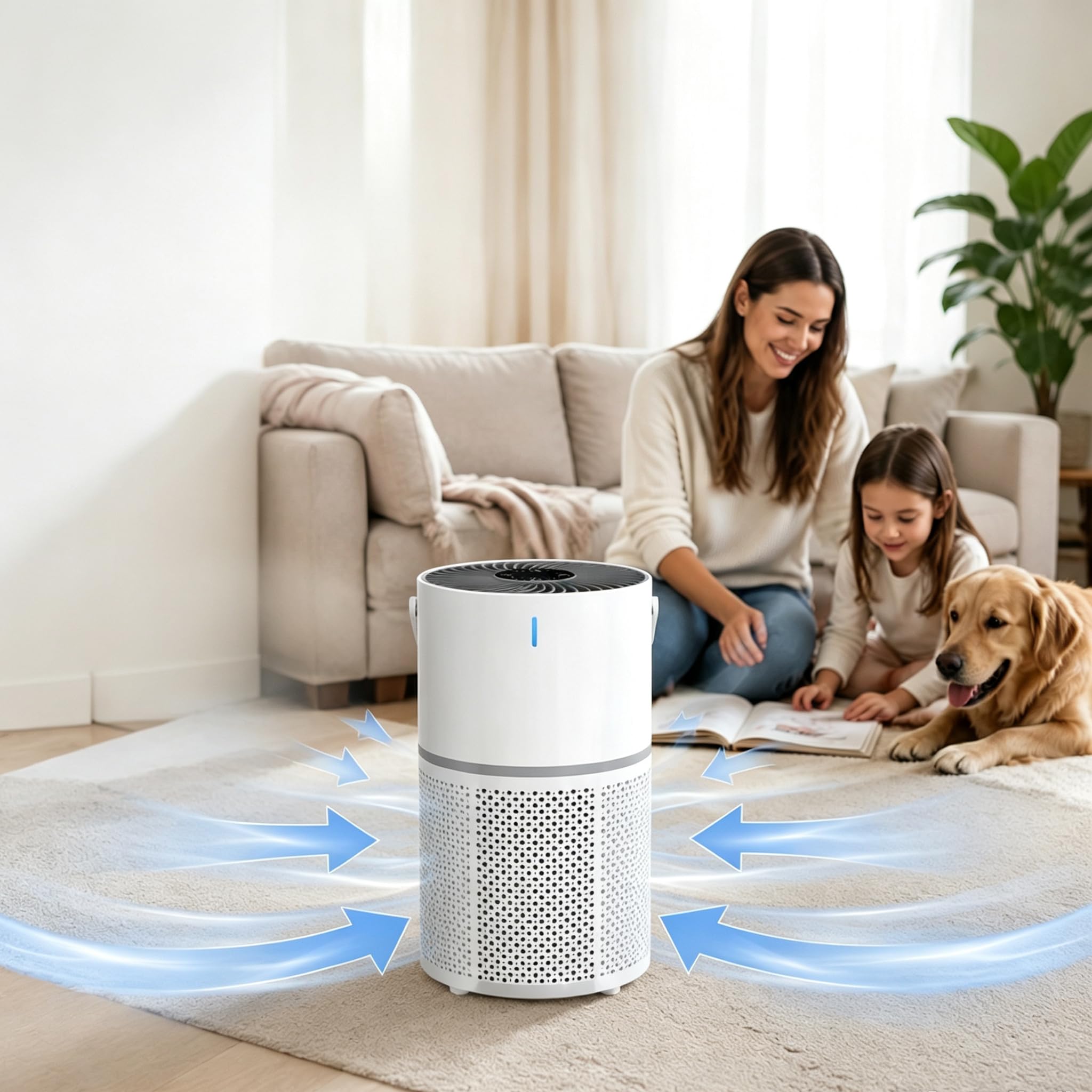 Rolfstone Air Balance Air Purifier, 3-Stage Filter, 34m²
