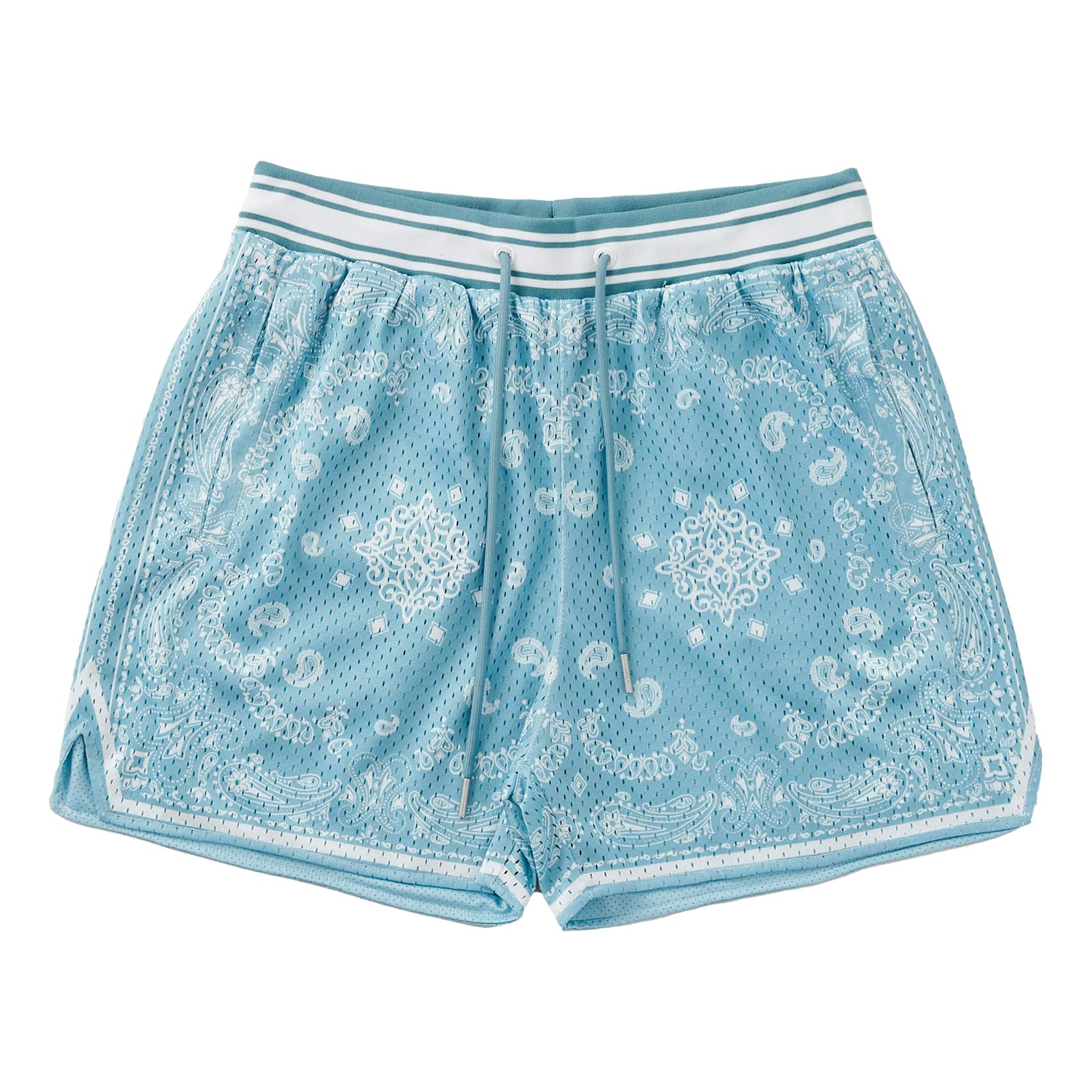 DIOTSR Mens Graphic Shorts Boho Paisley Shorts Athletic Basketball Bandana Shorts Running Streetwear Drawstring Waist