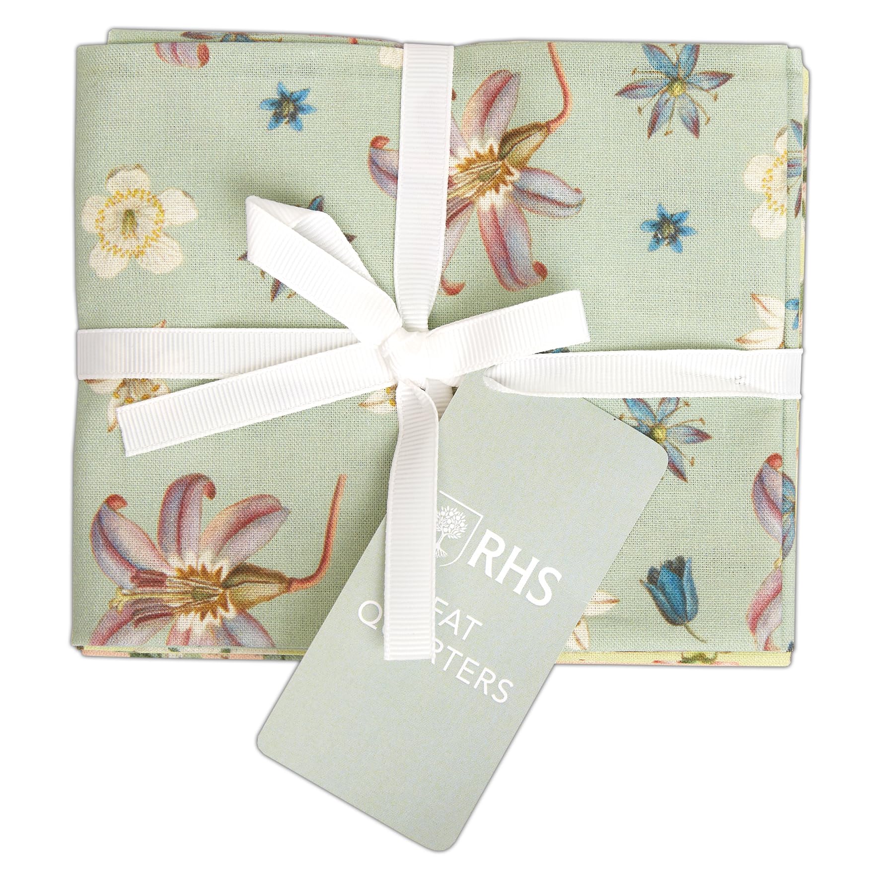 RHS Fat Quarter Fabric Bundle, Geissler, 45 x 56cm, Pack of 4, Patchwork, Quilting, Sewing Projects