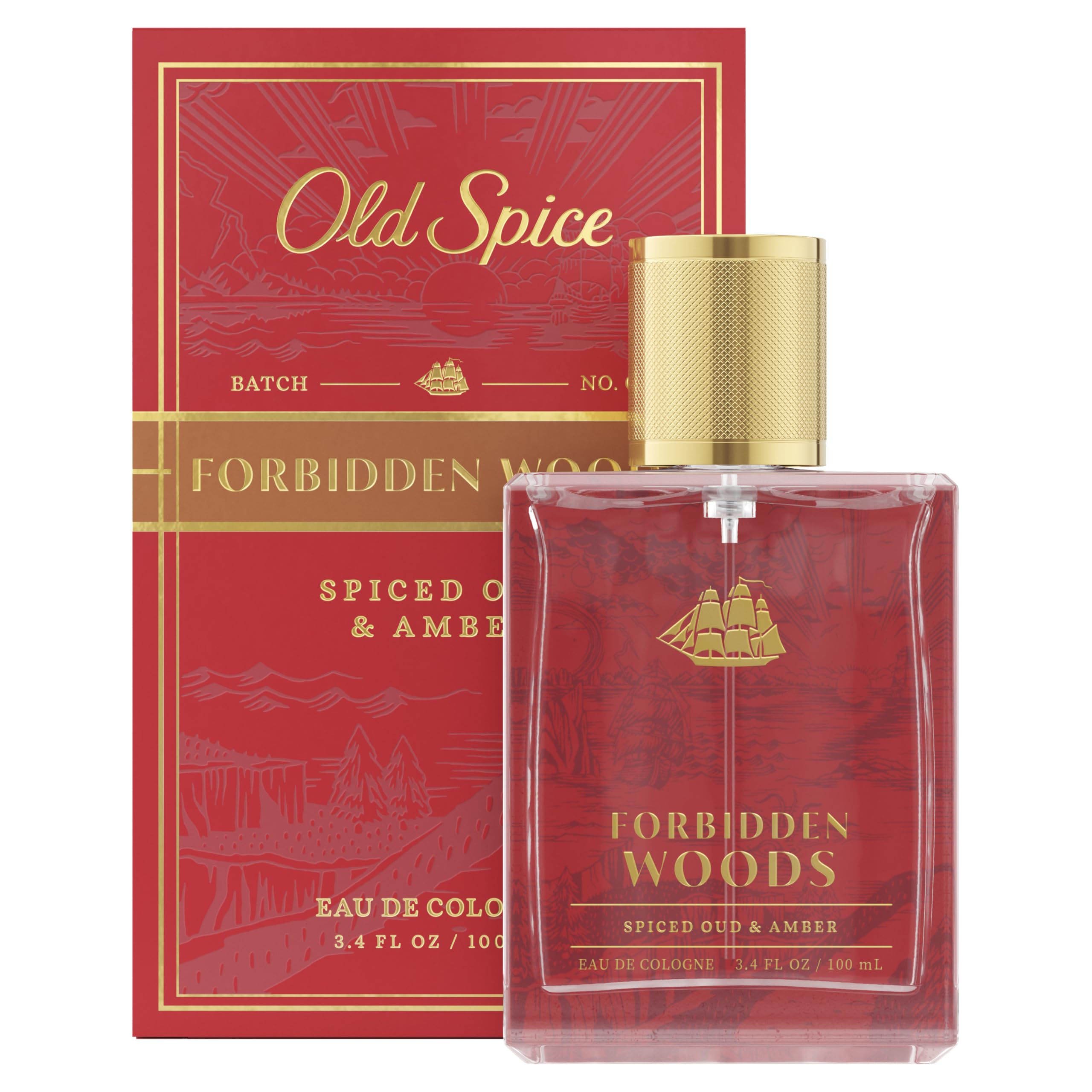 Old Spice Signature Cologne for Men Forbidden Woods Premium Scent with Notes of Spiced Oud Amber 3 4