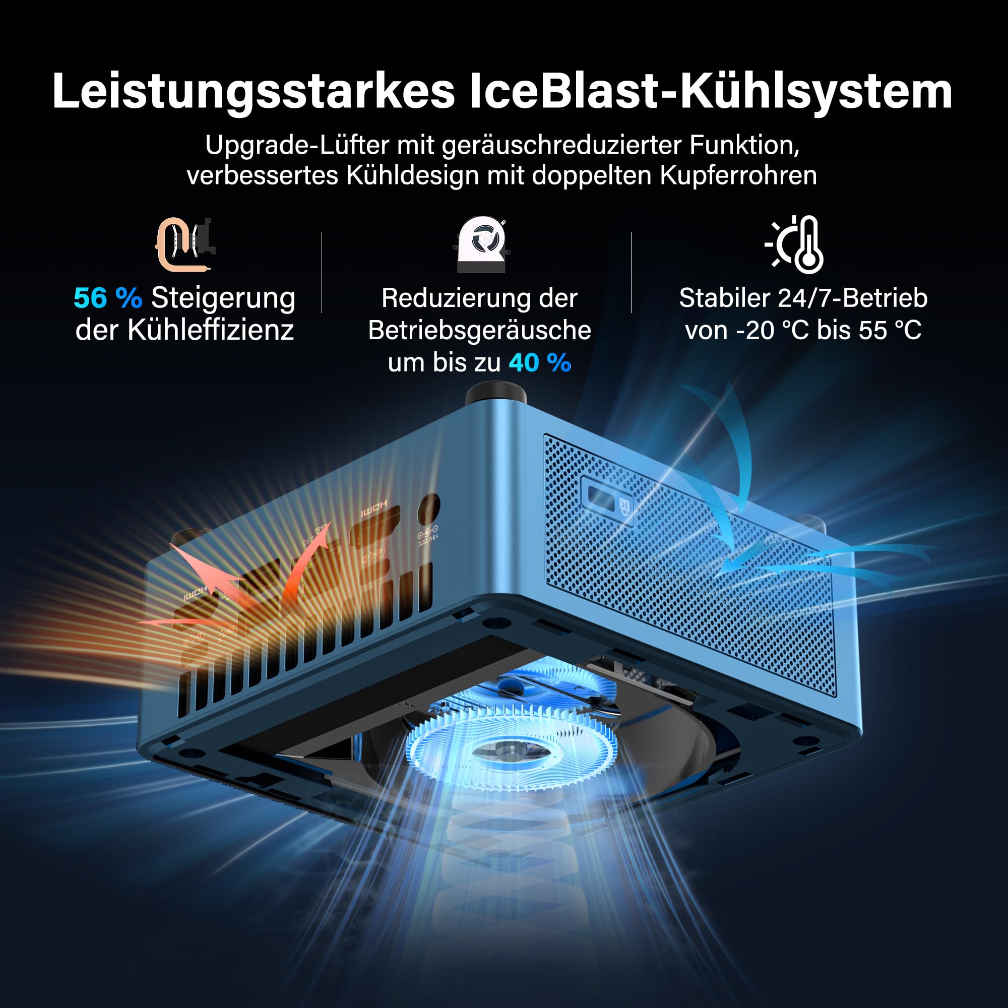 GEEKOM Business Mini PC IT12, Intel Core i5-12450H, [3-Jahren-Garantie]