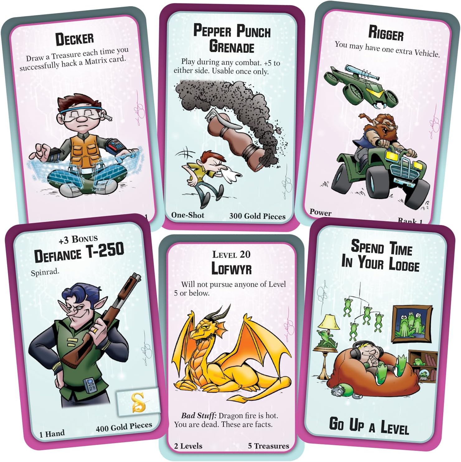 Steve Jackson Games Munchkin Shadowrun – Cyberpunk Fantasy Card Board Game Humorous and Strategic for 3 to 6 Players Ages 14+