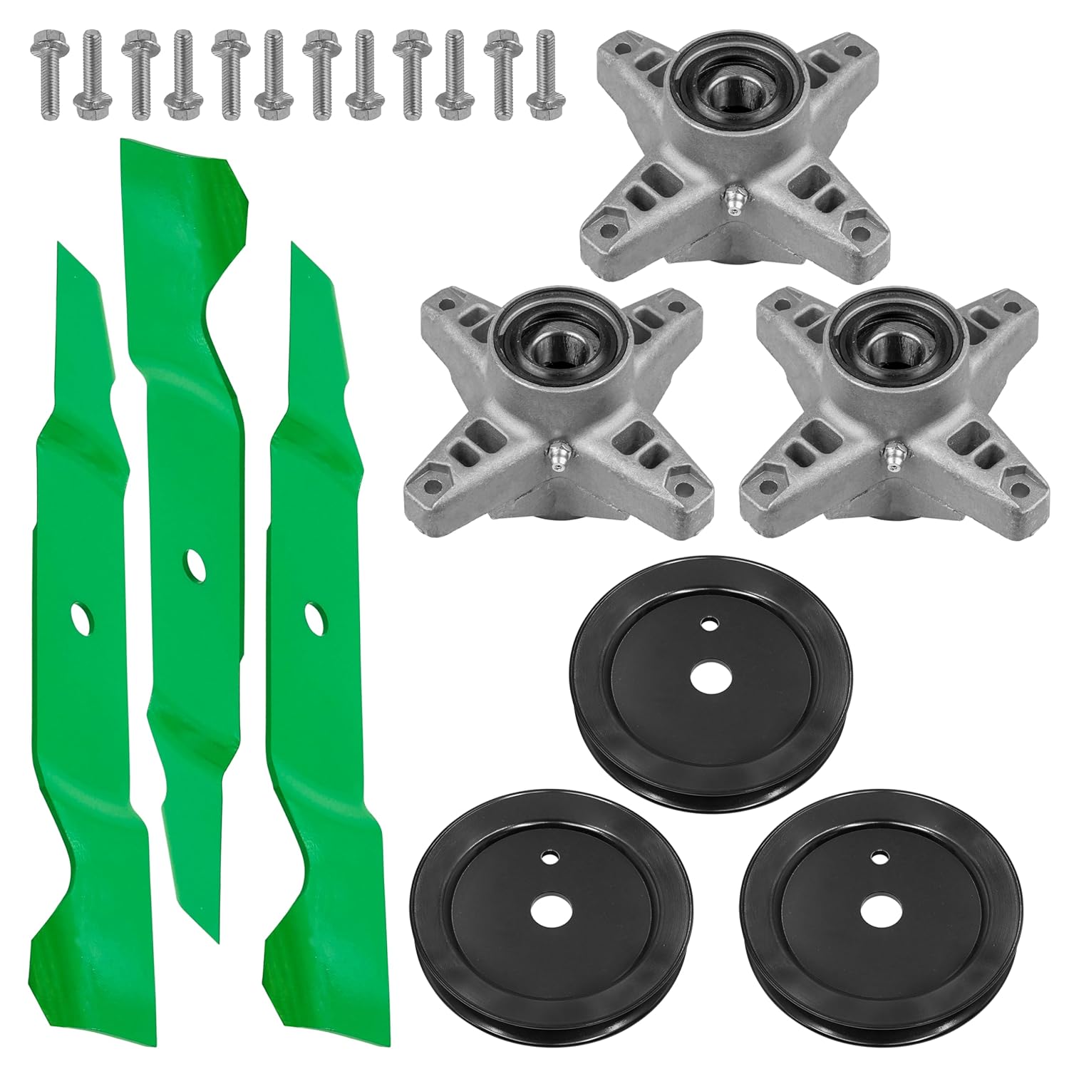 Caltric 918-04426 756-3096 54" Deck Spindle & Pulley Compatible with Cub Cadet SLT1554 GT2554