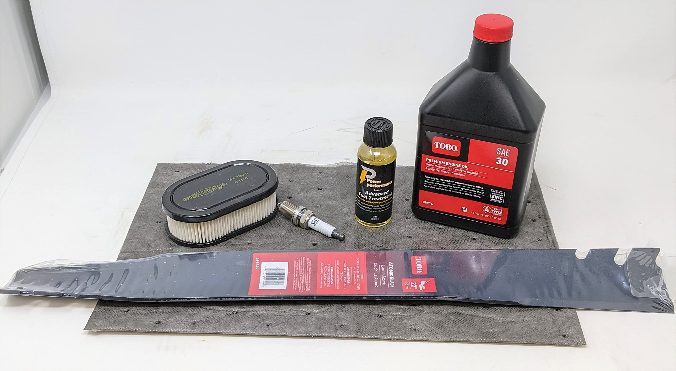 Kit Messa A Punto Filtro Olio Aria Per Briggs&Stratton 698083 - Foto 11
