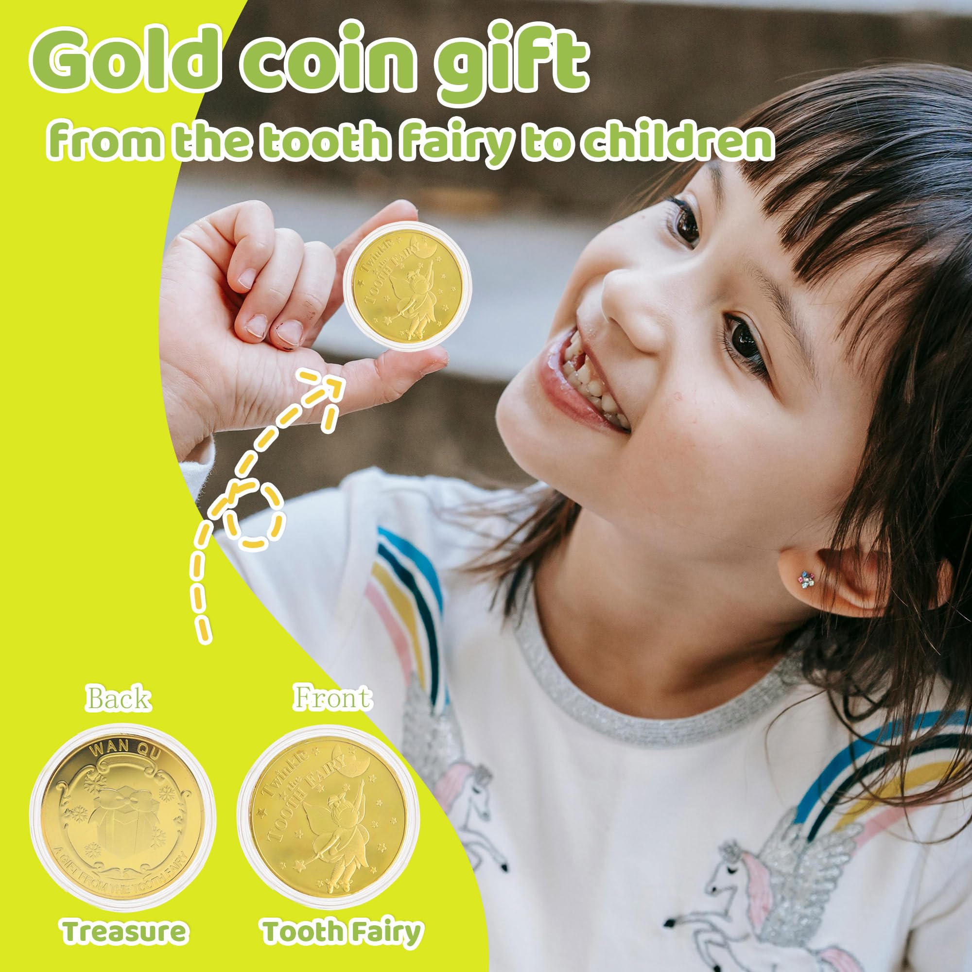 Simaixing Wooden Tooth Fairy Box, Cute Tooth Fairy Tooth Holder - Image 2