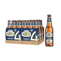 Birrificio Angelo Poretti Birra 4 Luppoli L’Originale, Cassa con 24 Bottiglie da 33cl, Birra Premium Lager a Bassa Fermentazione, Luppolata e Profumata, Gradazione Alcolica 5.0% Vol