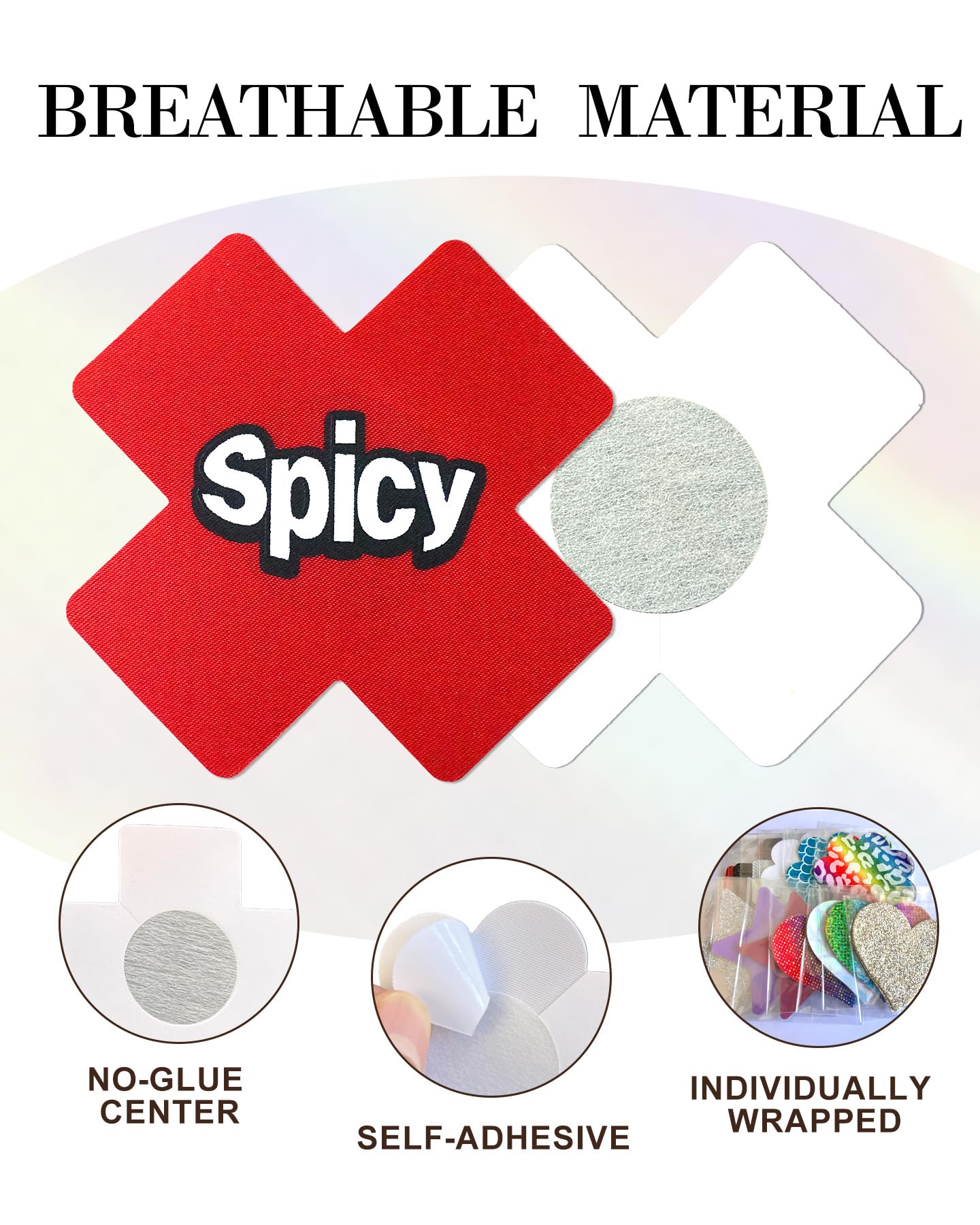 9 Pairs Nipple Pasties Lingerie Fun Words Text Print Bra Stickers Nipple Covers for Women Pasties Rave