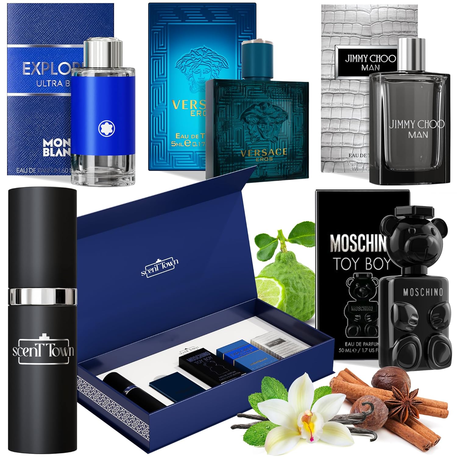 Mens Cologne Gift Sets Bundle Mini Bottle –...