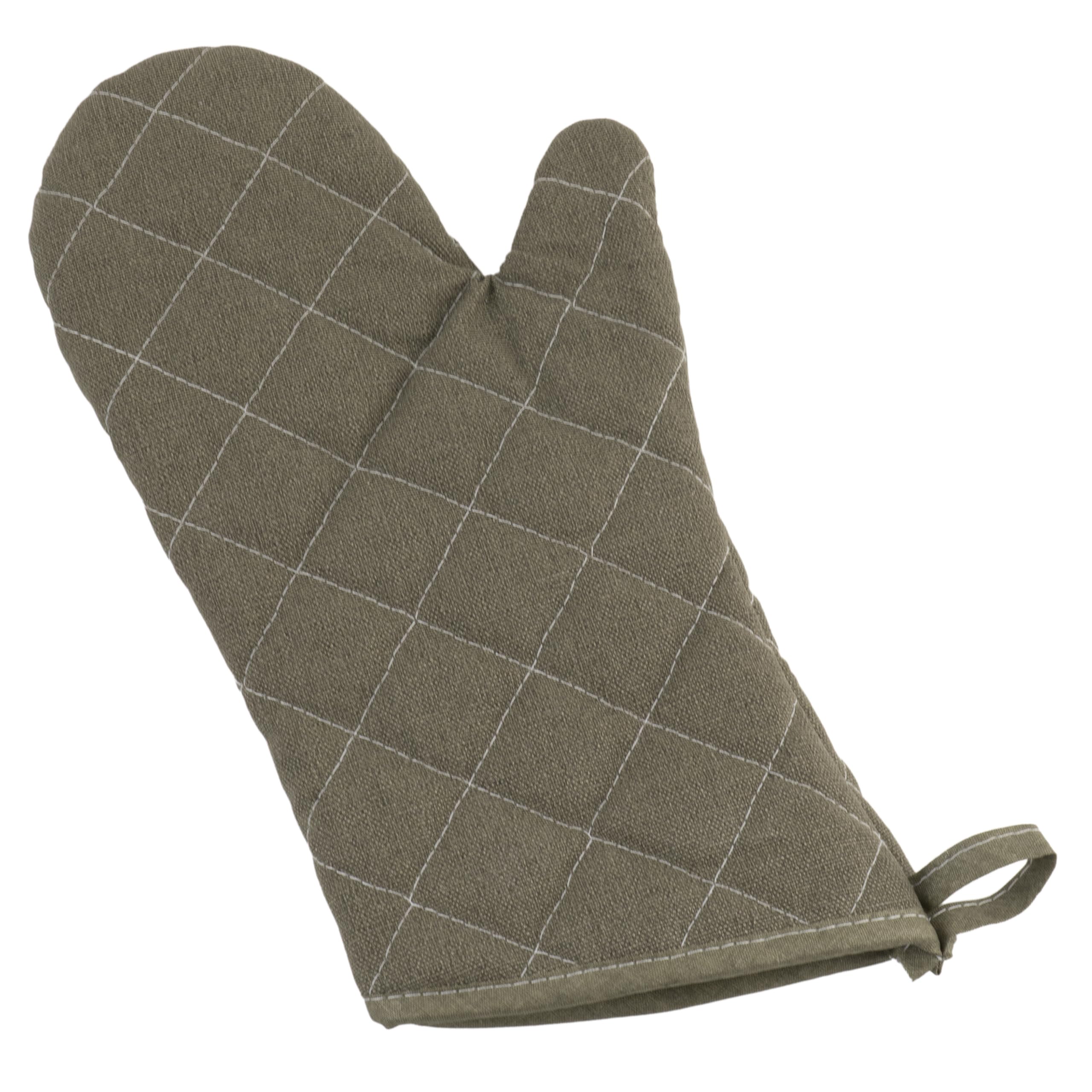 Winco 13" / Sage Green / Fire Resistant Oven Mitts