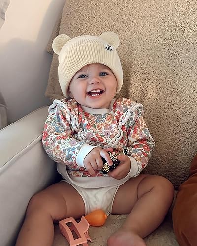 Miniatura 8 de FURTALK Baby Beanie Winter Hat with Bear Ear for Infant Toddler Boys Girls Soft Knitted Skull Cap