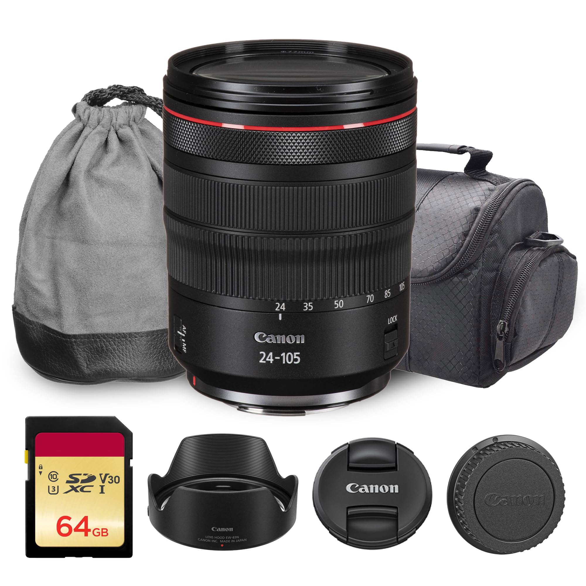 Amazon.co.jp: Canon RF 24-105mm f/4L はUSMレンズ(2963C002)バンドル