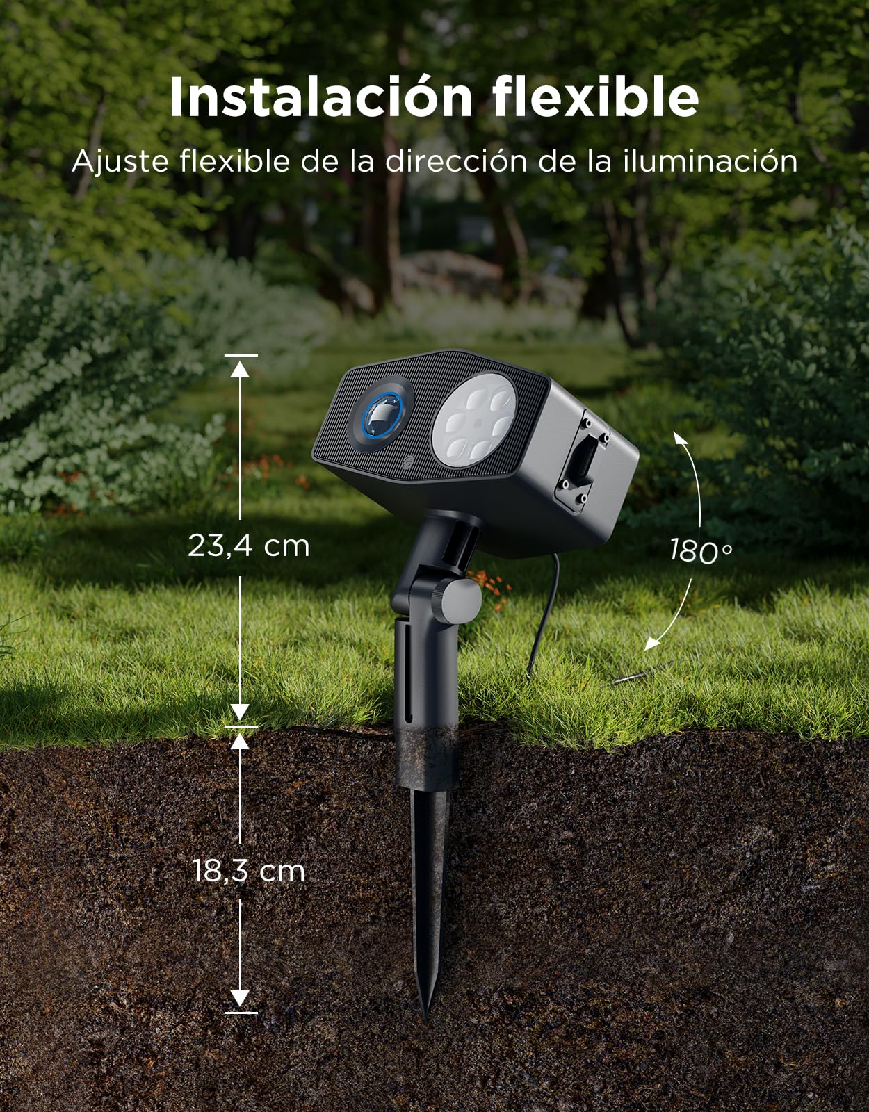 Govee Proyector de Copos de Nieve para Exteriores, con Efecto de Onda de Agua Móvil, Luces de Jardín Impermeables, 58 Modos de Escena y 20 Imágenes Proyectadas, con Alexa, Matter y Asistente de Google