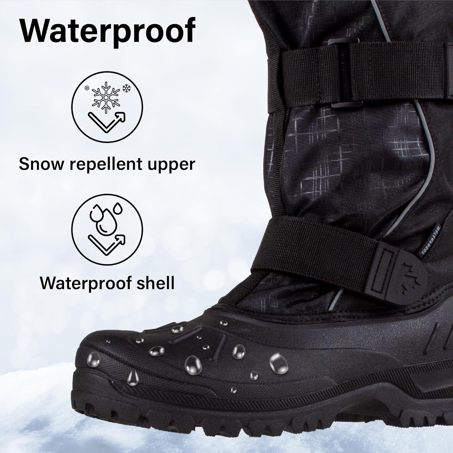 Ice Fields Darrell Snow Winter Boots for Men, Warm, Insulated, Waterproof Shell
