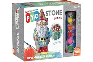 MindWare Paint Your Own Garden Stone Decor: Gnome - Unleash Your Creativity...