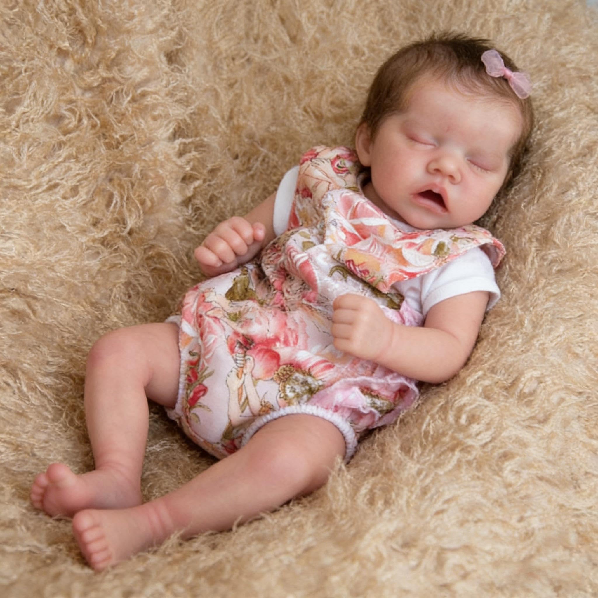 Śpiące lalki Reborn Baby Dolls silikonowe na całe ciało, 45 cm, realistyczne lalki niemowlęce, miękkie, winylowe, realistyczne, noworodki, lalka z akcesoriami do zabawek