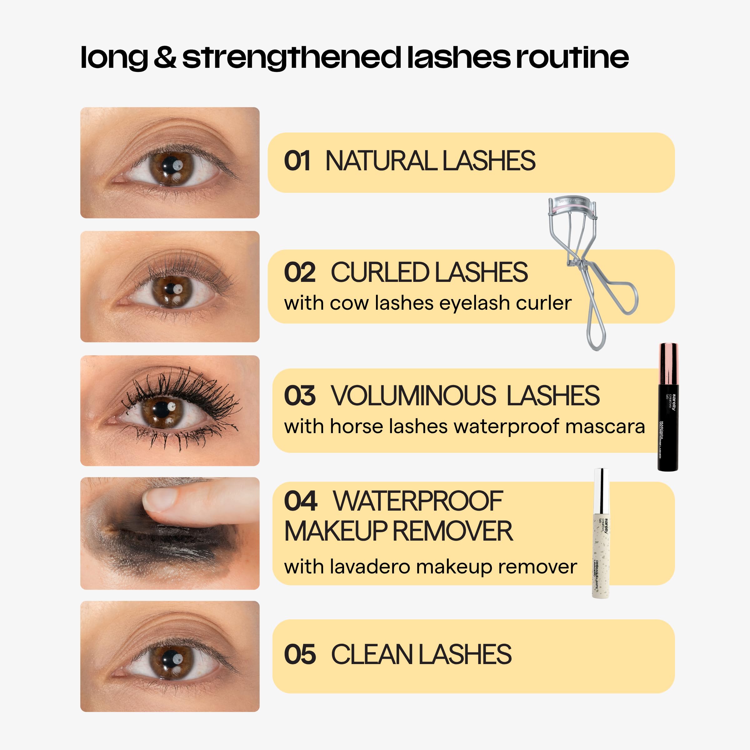 SARELLY Horse Lashes Waterproof Volumizing Mascara