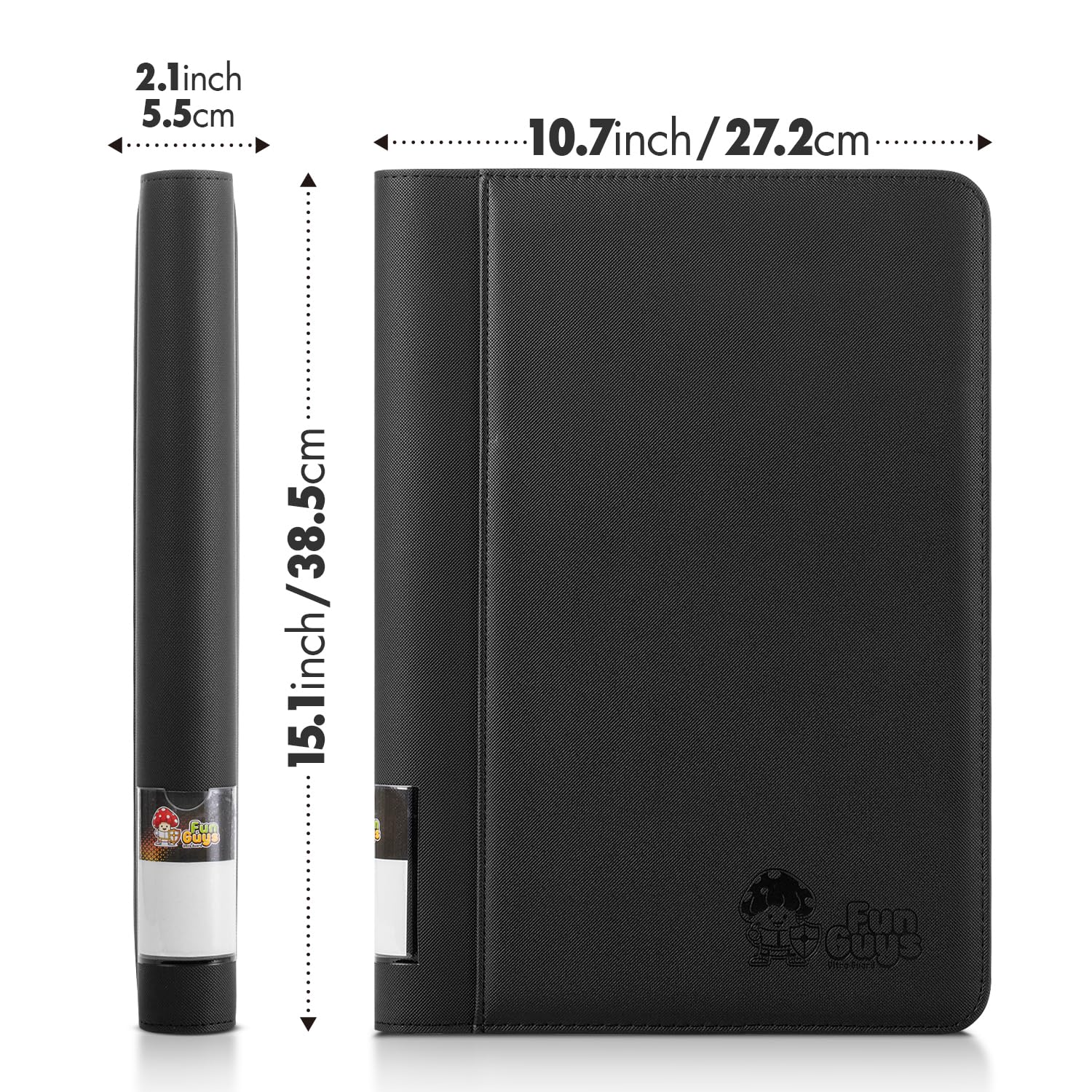 FunGuys Raccoglitore di carte classificate, Porta lastre 40 PSA, 4 tasche classificate Card Storage, Raccoglitore lastra, Album per vetrina classificata PSA, Raccoglitore di carte con cerniera