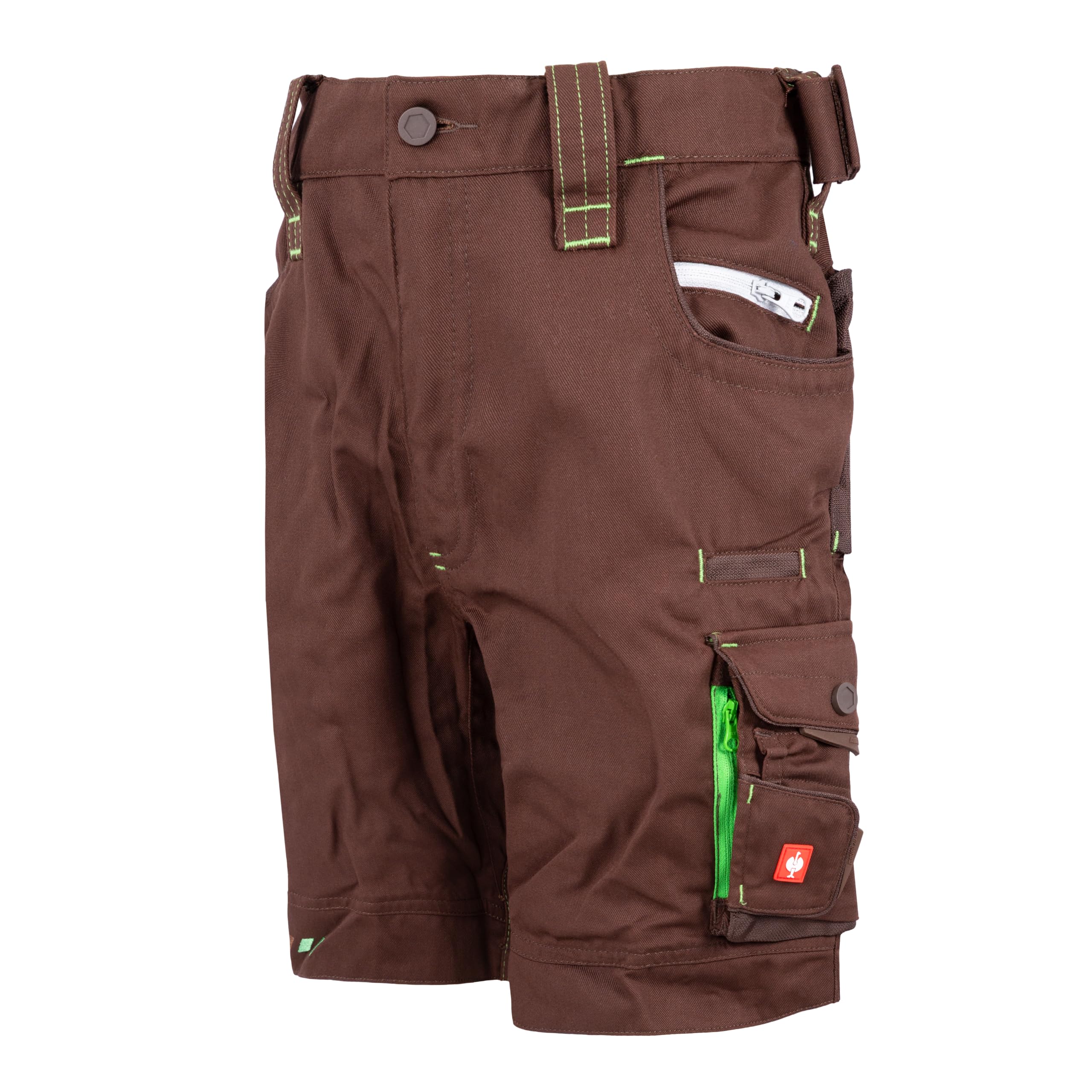 Engelbert Strauss E.S. Kinder Shorts Motion 2020 Arbeitshose Workwear (Kastanie/seegrün, 122/128)