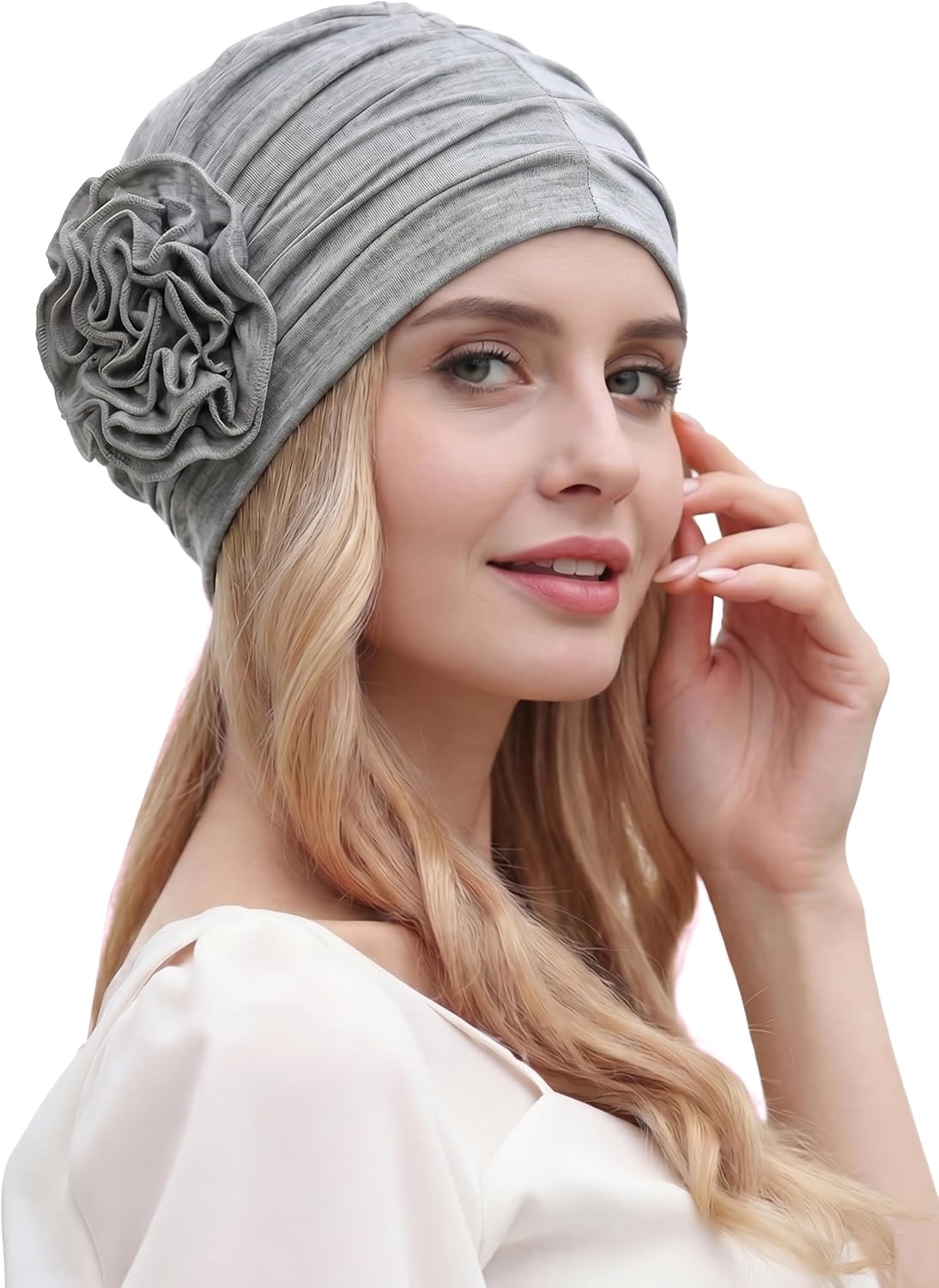 osvyo Chemo Turban for Women Headwear Soft Cancer Head Scarf Hats Beanie Elastic Hair Wraps