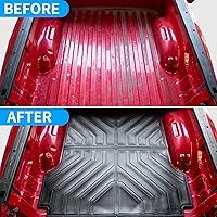 Vista 2 de Bomely Tapete para caja de camioneta compatible con Dodge Ram 1500 2019-2024, alfombrilla de cama de maletero TPE para todo tipo de clima, forro