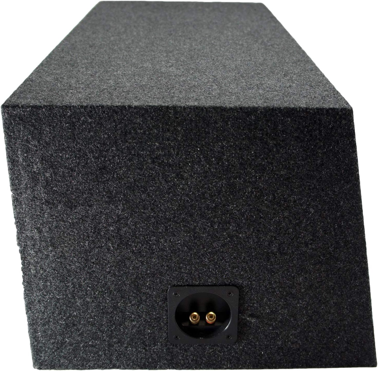 American Sound Connection ASC RF210H Car Audio Dual 10" Sealed Subwoofer Rear Angle Sub Box Enclosure 5/8" MDF Wood