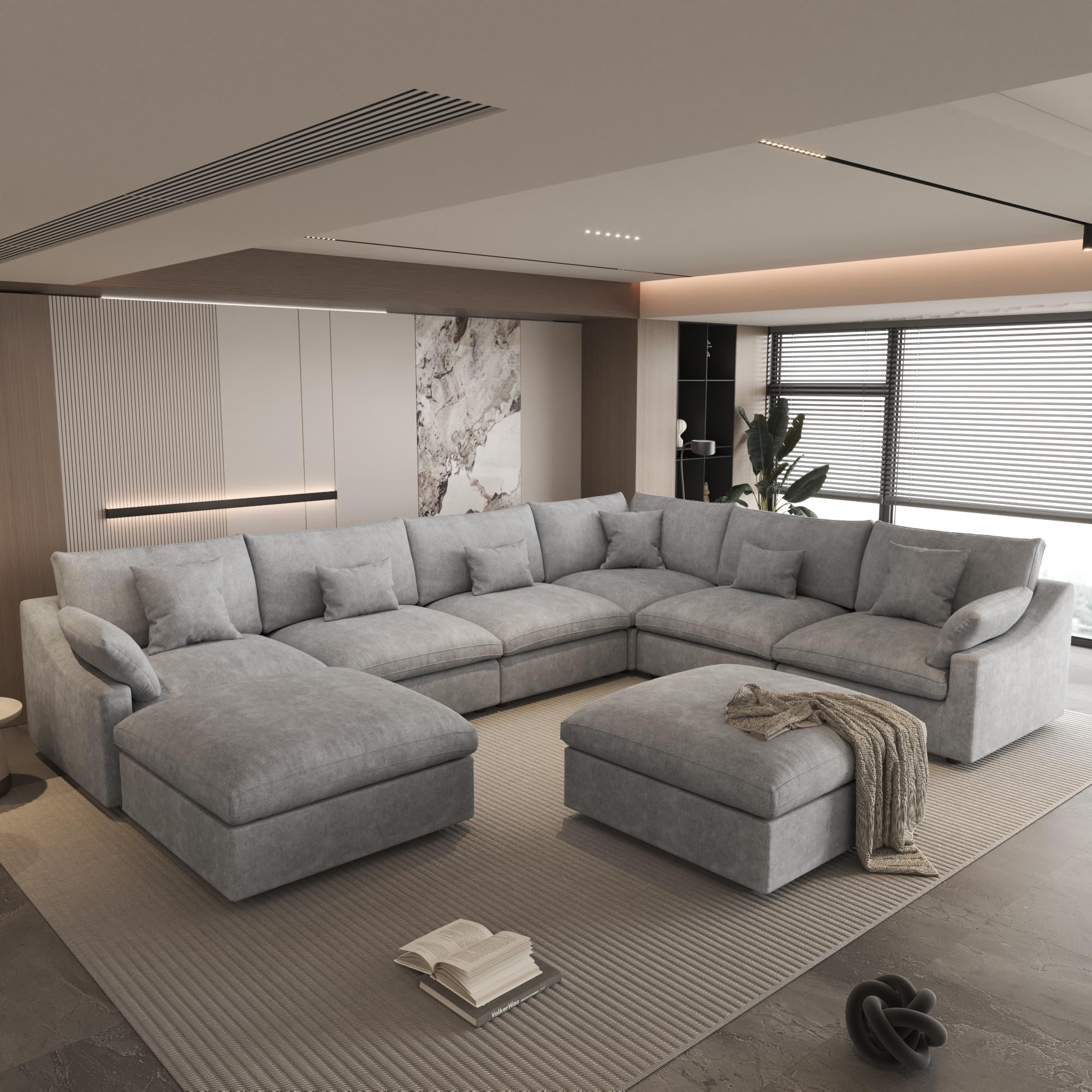 WJShome Cloud Modular Sectional Sofa Couch 156
