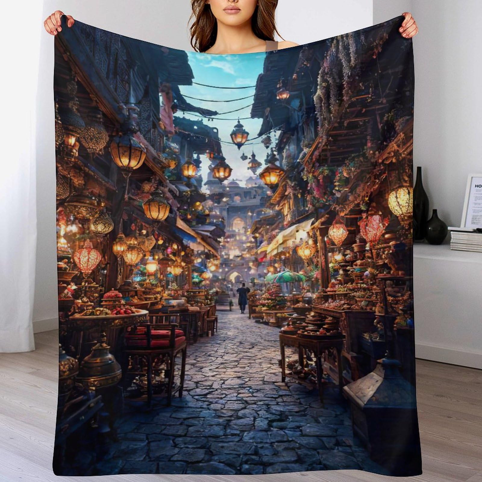 Couverture super douce et moelleuse en flanelle 3D supérieure pour un confort chaud