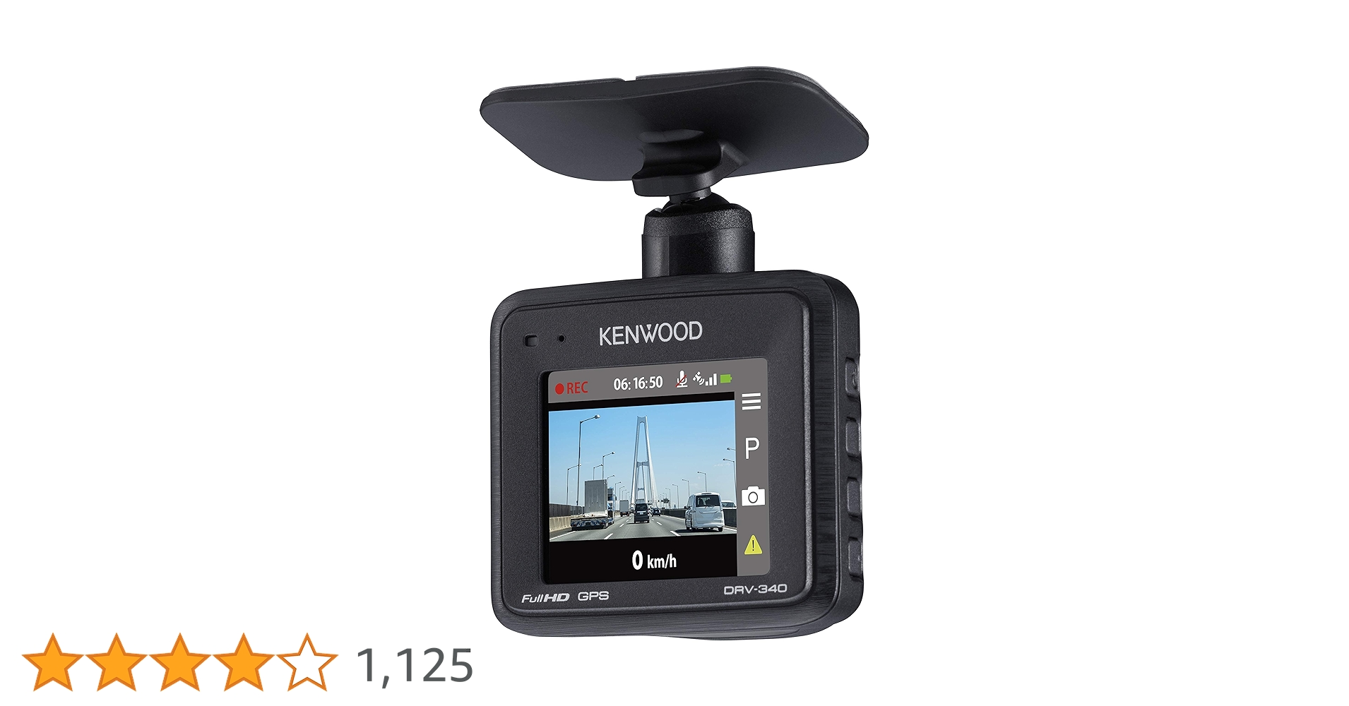 Amazon | ケンウッド ドライブレコーダー DRV-340 Full HD ノイズ対策