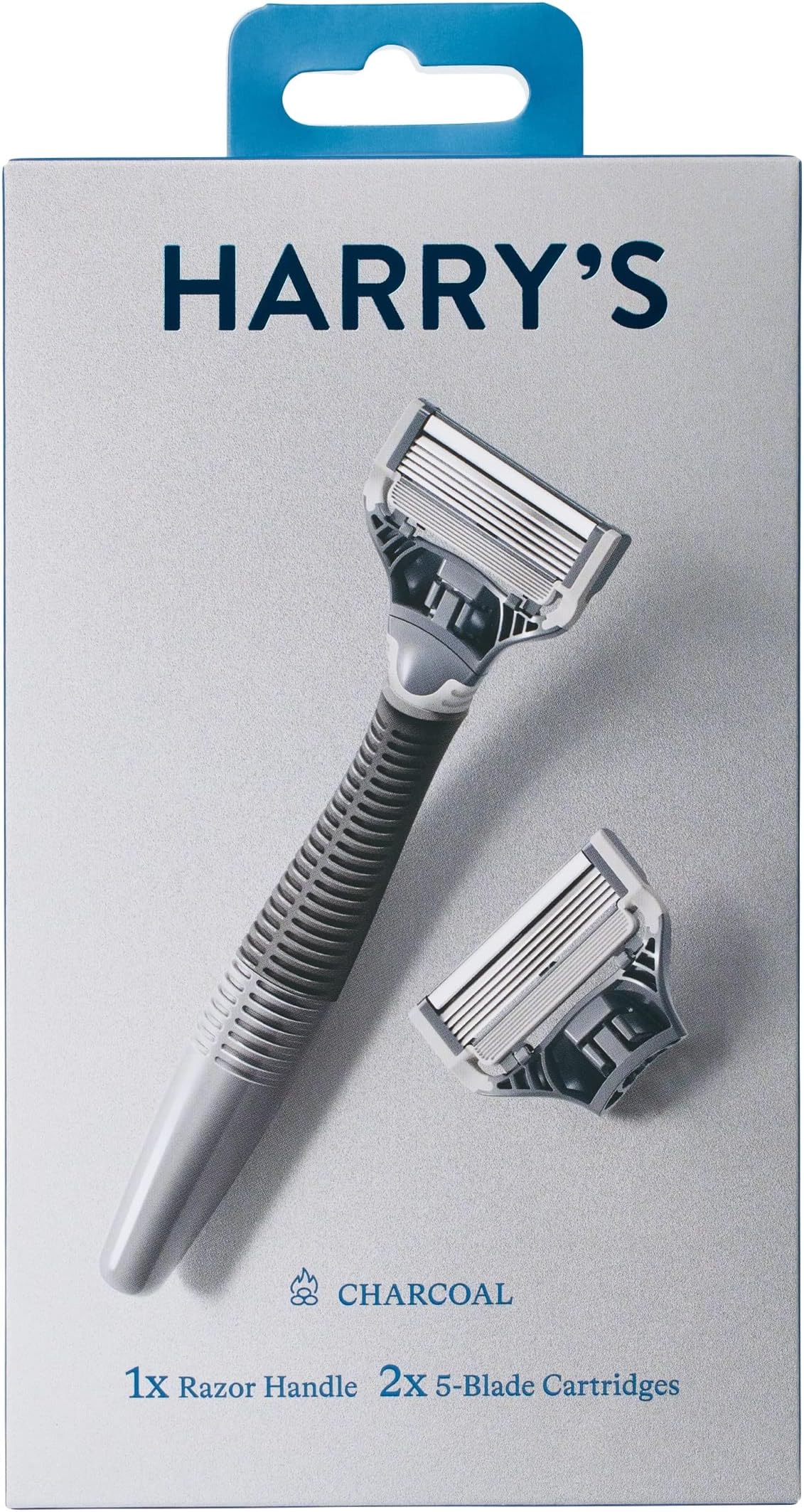 Harry's Razors for Men Shaving Kit for Men includes a Mens Razor Handle, 3 Razor