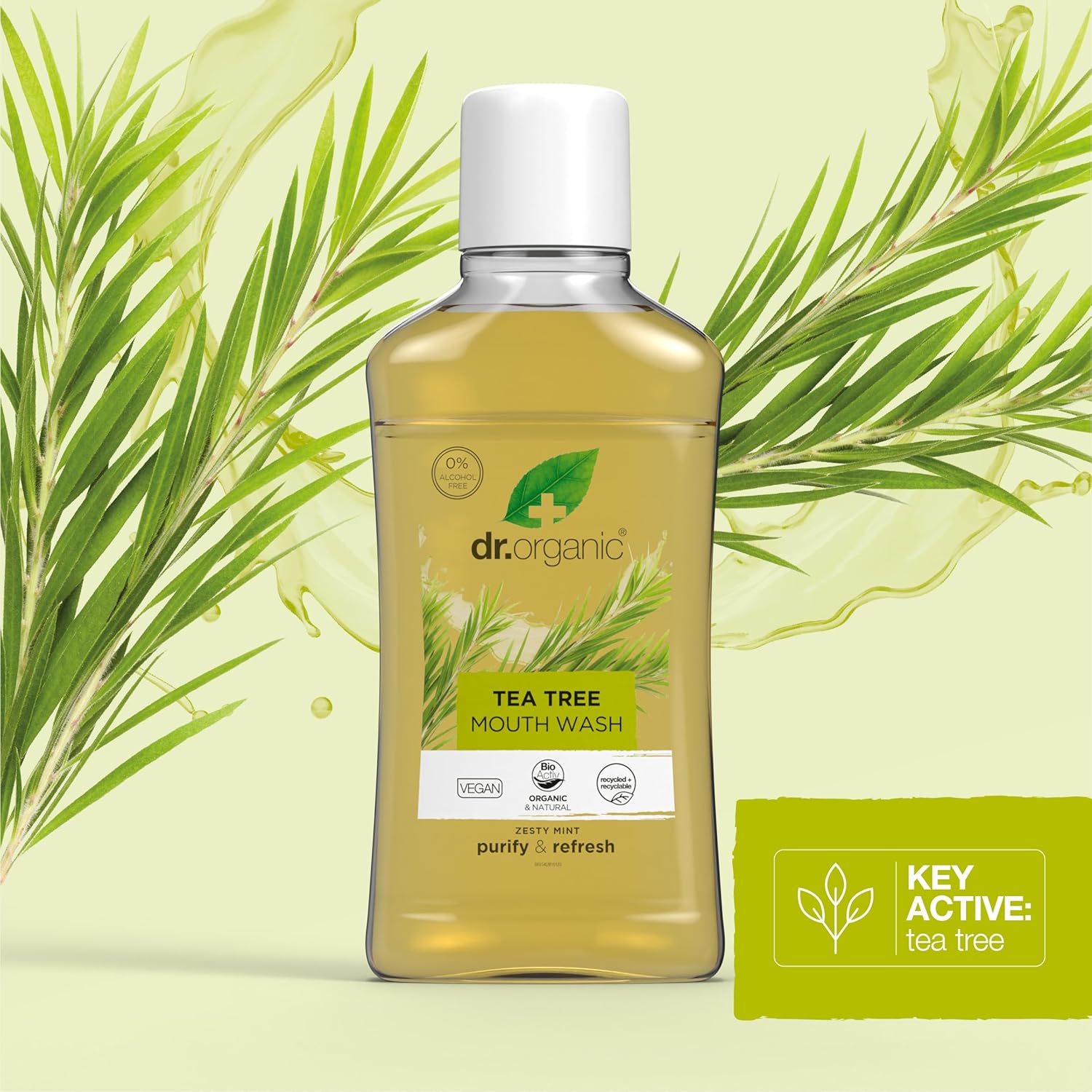 Dr.organic Tea Tree Mouthwash 500ml