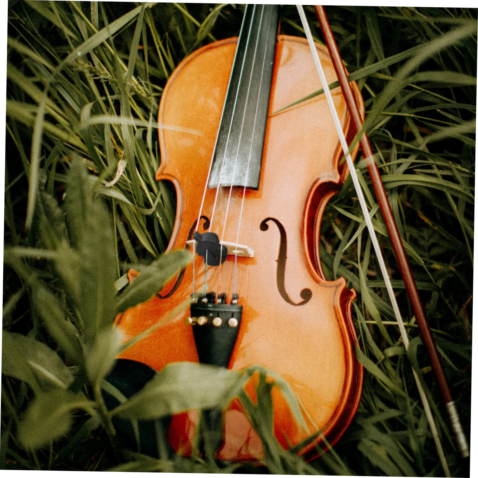 Levemolo 8 Pezzi Silenziatori per Violino in Gomma Nero, Flessibili senza Danneggiare Ponticello, la Pratica del Violino per Principianti