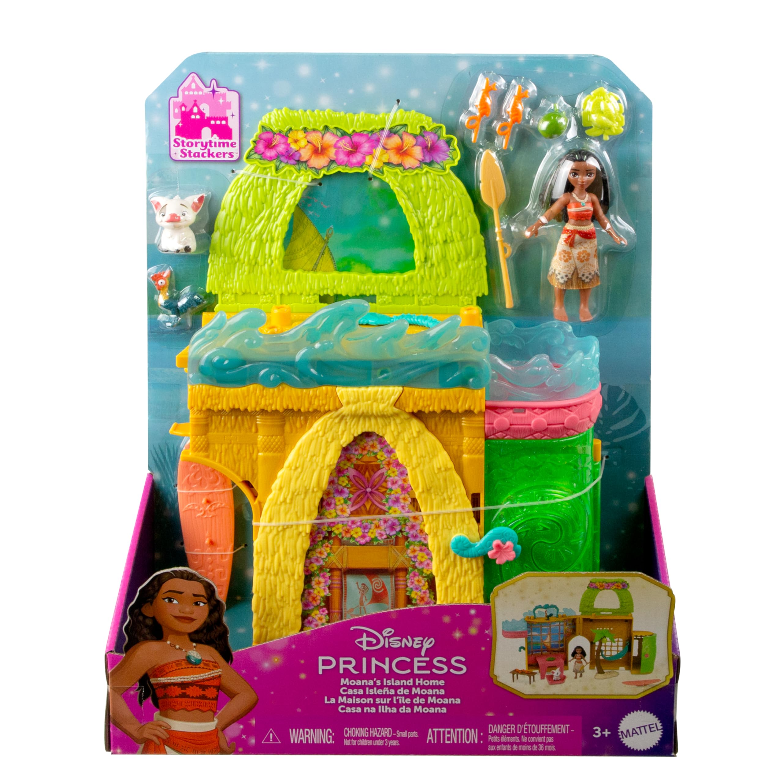 Mattel Disney Princess Moana's House Modular Dollhouse Playset