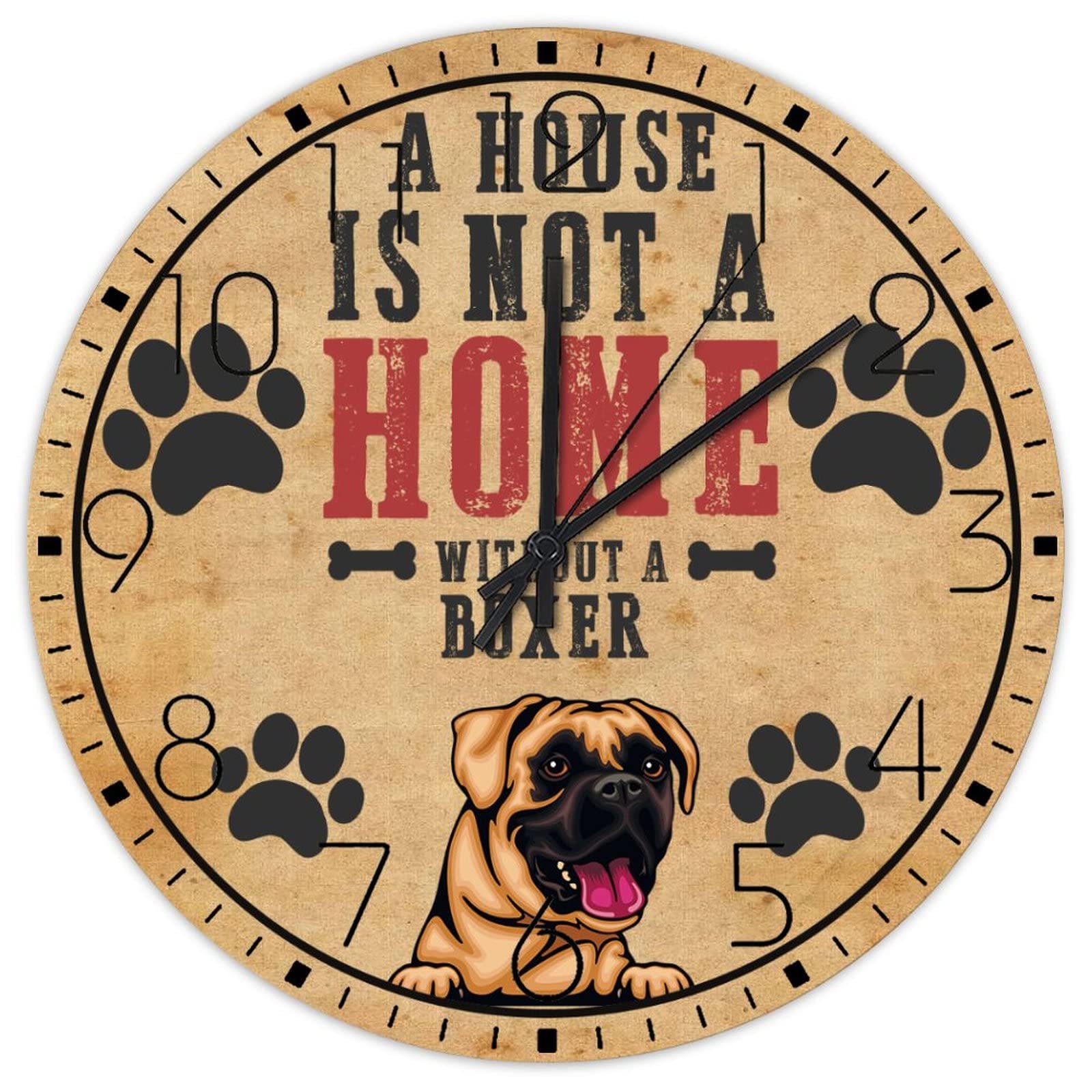 Horloge murale silencieuse sans tic-tac en bois 38 cm pour le calme