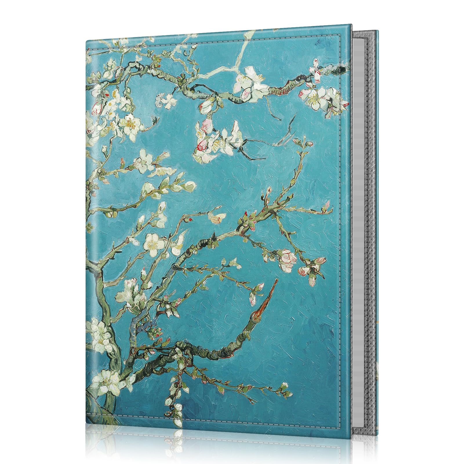 Fintie Photo Album for 4x6 Photos - 52 Capacity Mini Portable Wallet Album With Premium Vegan Leather Cover for Family, Wedding, Boys, Girls (Blossom)