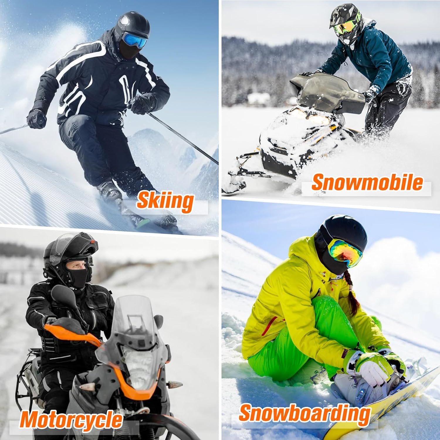 GXCROR Balaclava Ski Mask Fleece Balaclava Face Mask for Men Women Winter for Cycling Motorcycle,Snowboarding and Skiing - Image 7