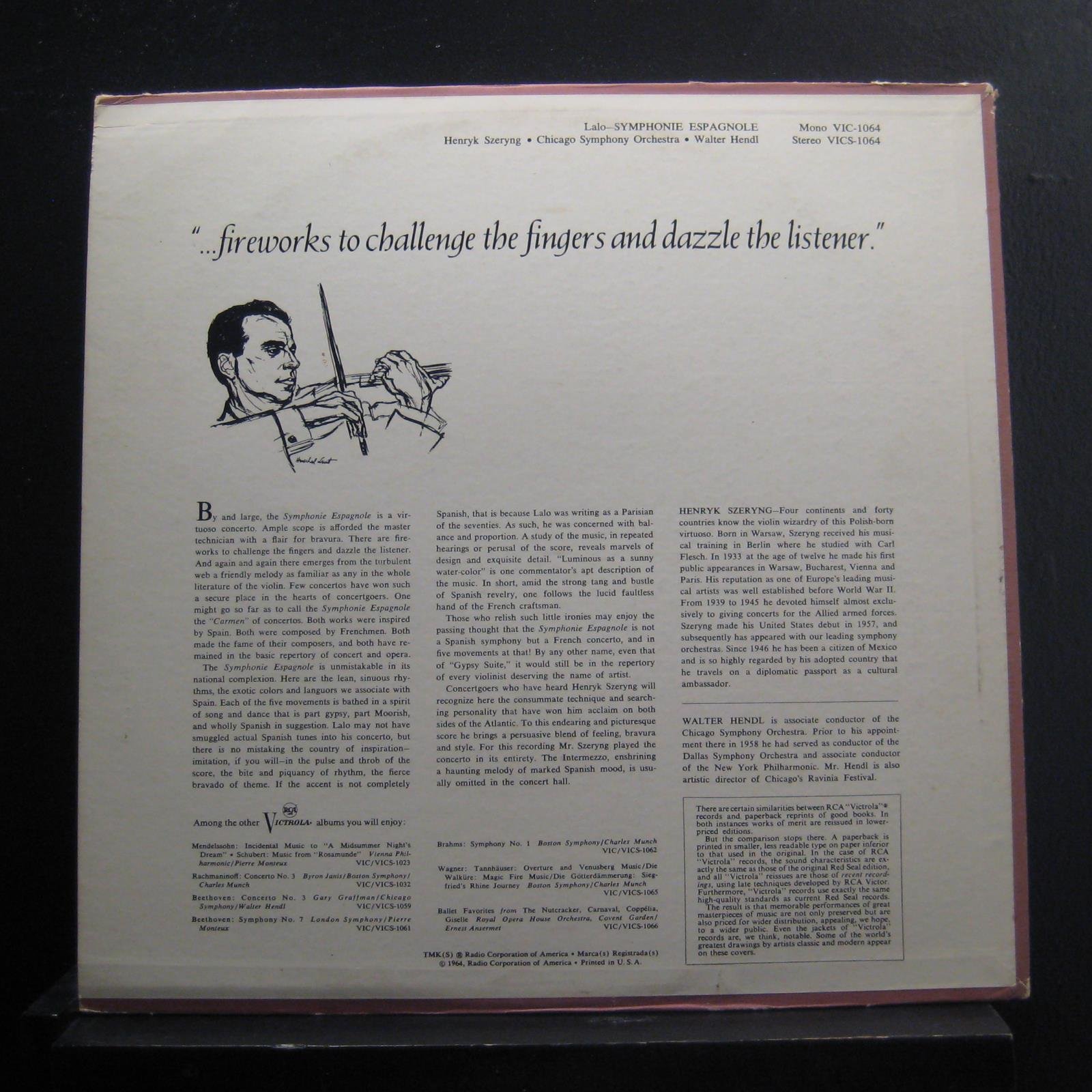 Symphonie Espagnole (Henryk Szeryng)