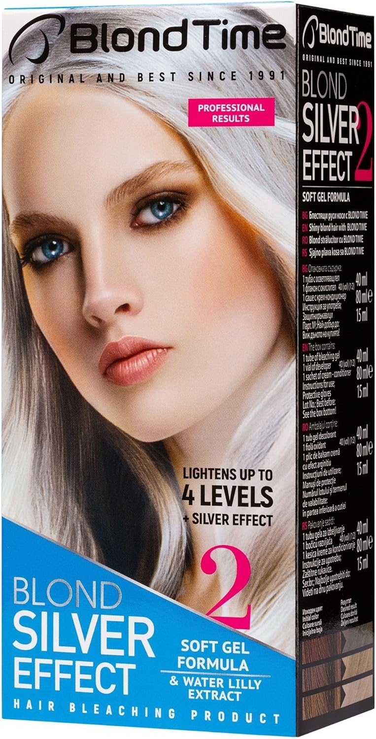 Blond Time Hair Whitening Product Professional Result Silver Effect, 135 ml