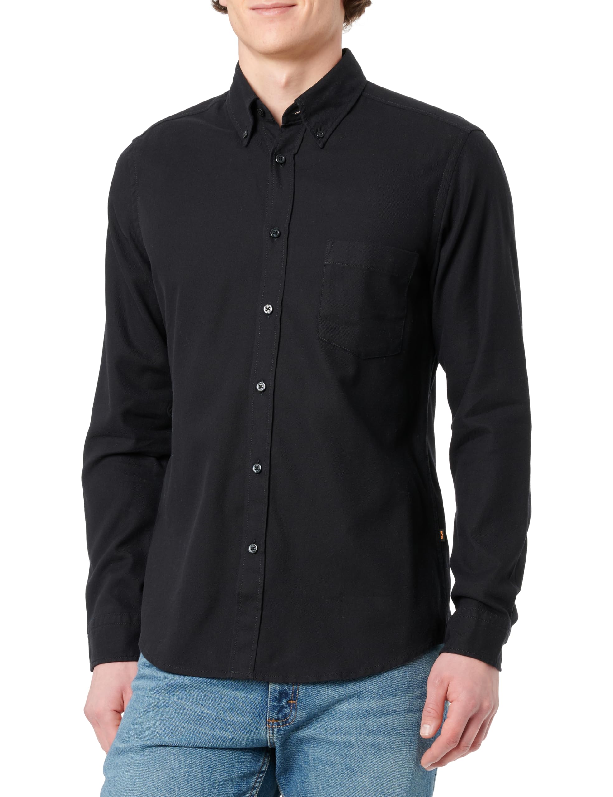 BOSS Men's Rickert_m Shirt, Black 1, M