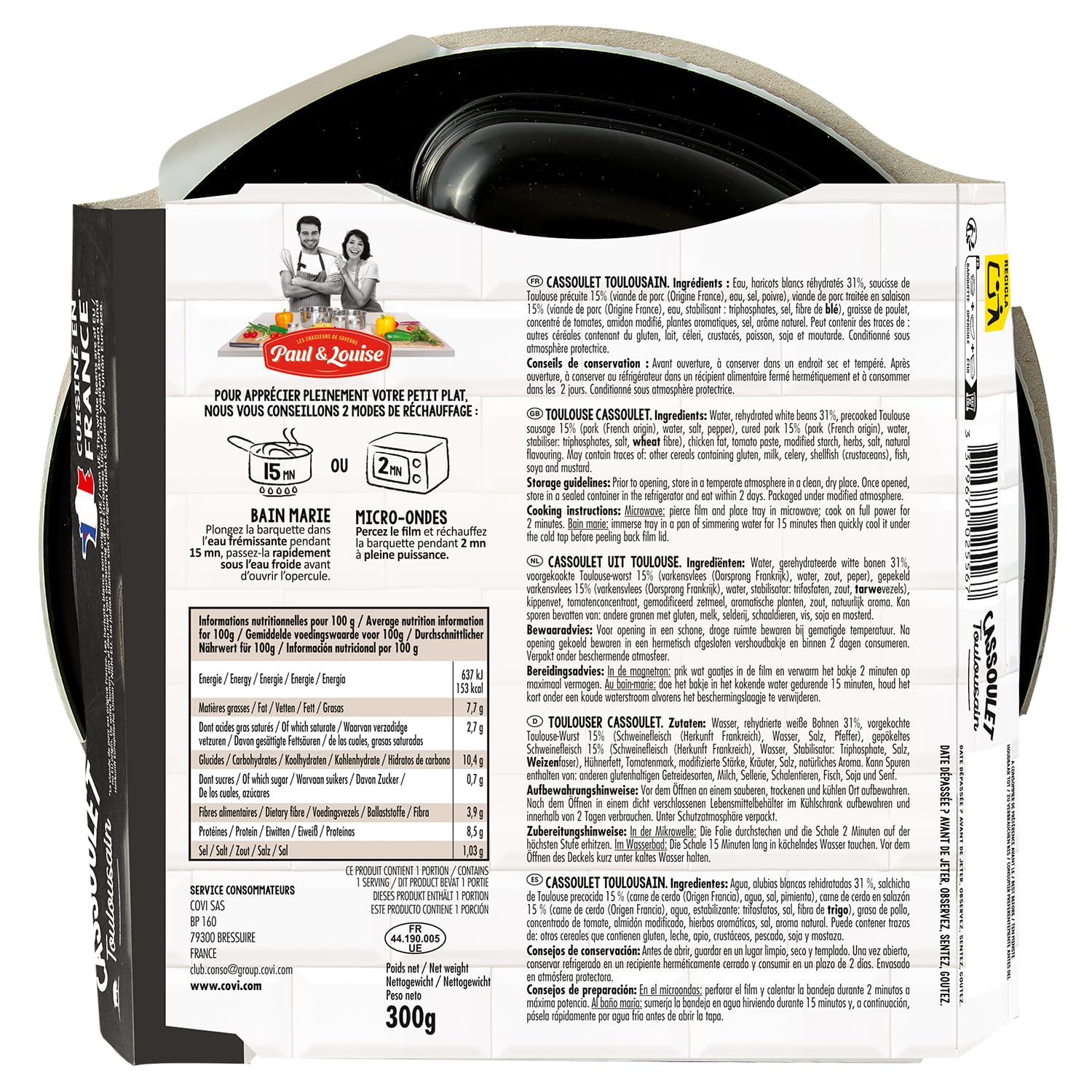 Box Découverte Paul & Louise : Les Traditionnelles - Longue Conservation - Viande Origine France - Prêt en 2 minutes - Box repas - Box repas Pratique