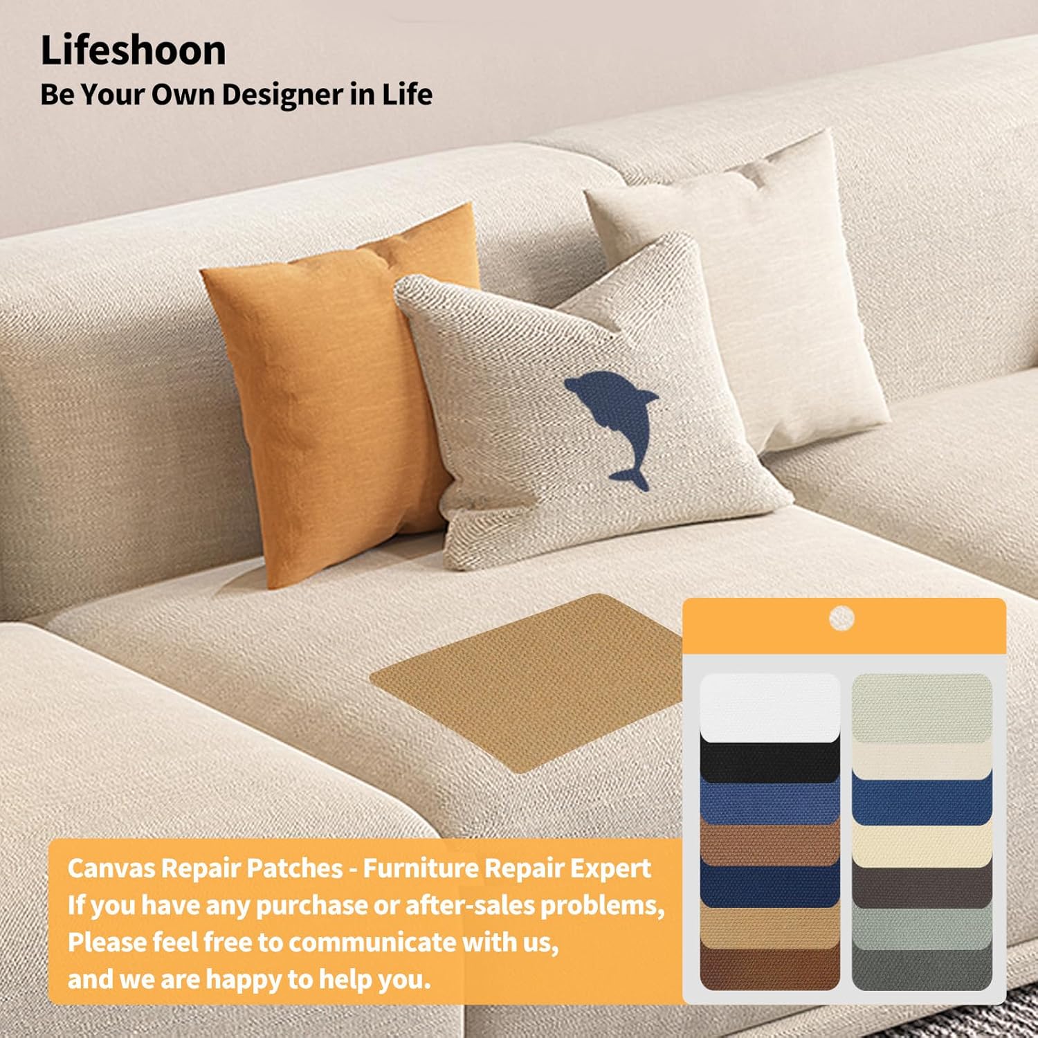 Fabric Repair Patches, 17X158 Inch Canvas Self-Adhesive Fabric Patches Tape Durable, DIY Large Canvas Repair for Sofa, Couches, Furniture, Chair, Clothing （17X158 Inch, Black）