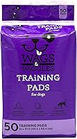Wags & Wiggles Super Absorbent Dog Training Pads 21x21 Puppy Pee Pads 50 Count - Leakproof for Puppies Seniors & Travel