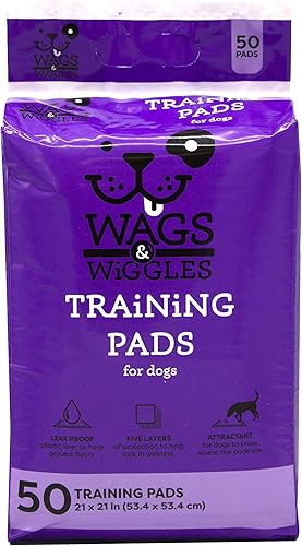 Miniatura 2 de Wags & Wiggles FF9573PCS4 - Almohadillas de entrenamiento para perros, 50 unidades, paquete de 4 unidades, almohadillas de entrenamiento para perros