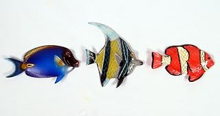 Handpainted Tropical Fish Magnet Assorted (Set Of 3)