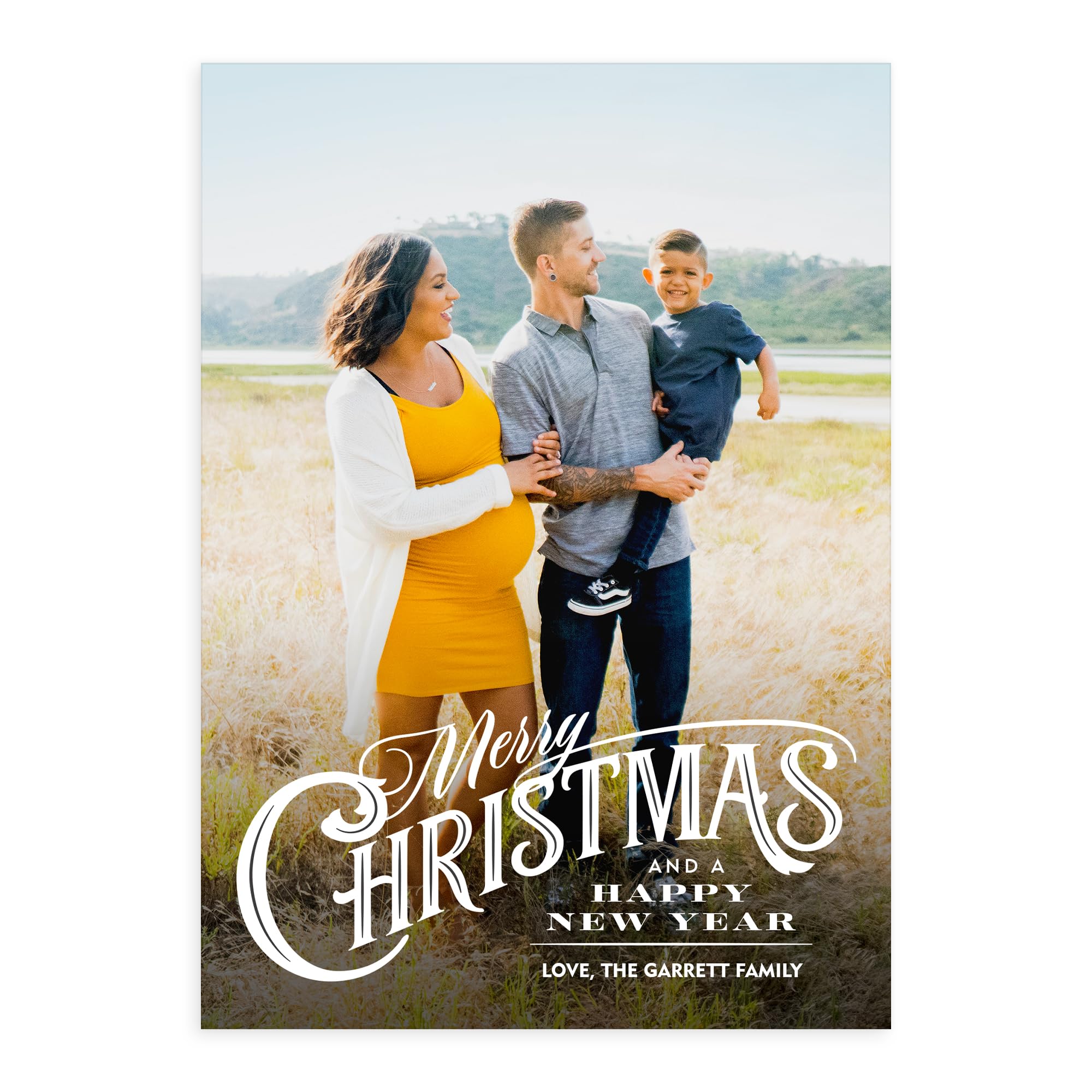 Let's Make Memories Personalized Photo Christmas Cards with Envelopes - Premium Quality - 5x7-2025 Holiday Cards & White Envelopes - Classic Message -