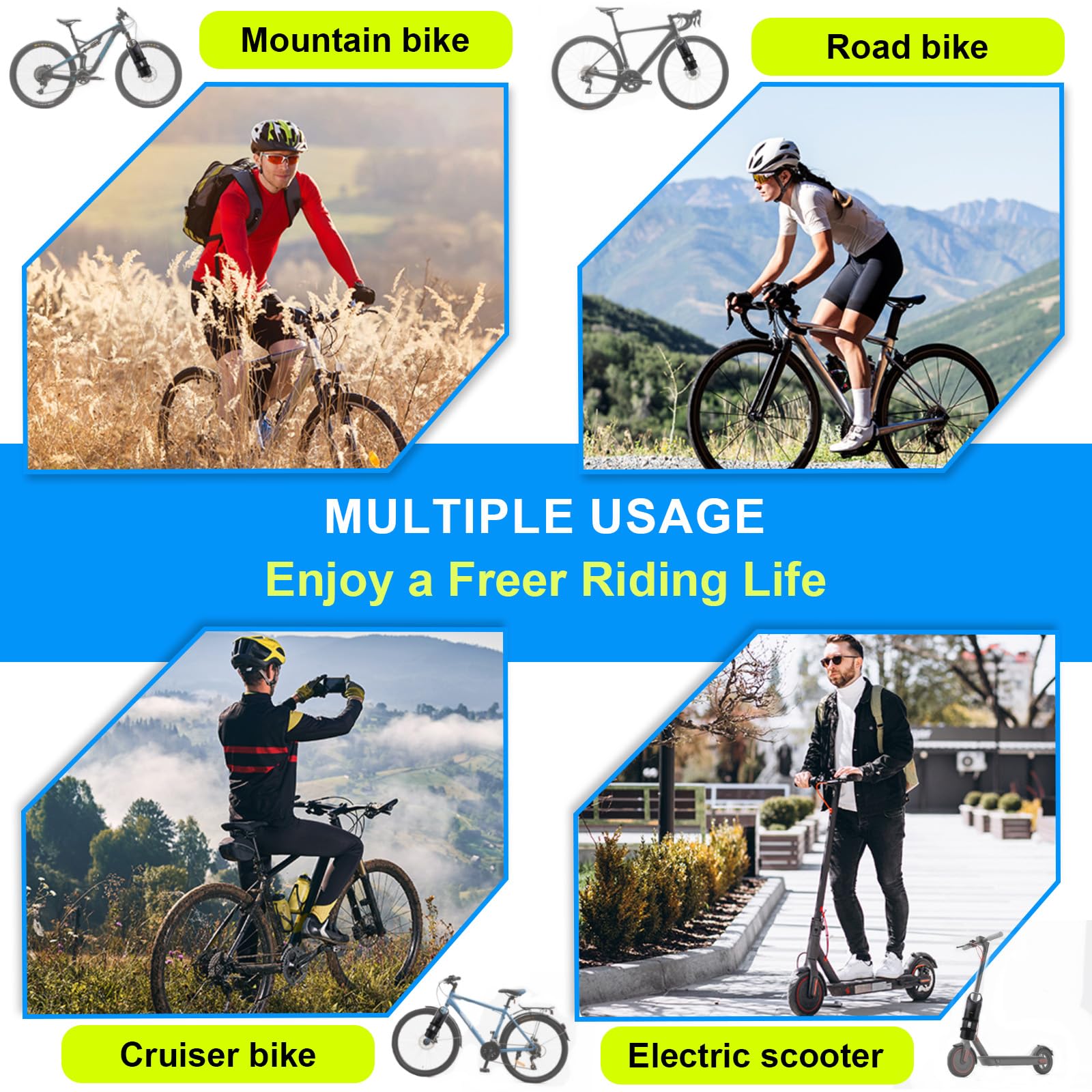 4,5L 2 Piezas Bolsas Horquilla Bicicleta Impermeable Bolsa Rueda Delantera Bolsa Herramientas Bicicleta Cuadro con Soporte Portaequipajes para MTB Carretera Accesorios