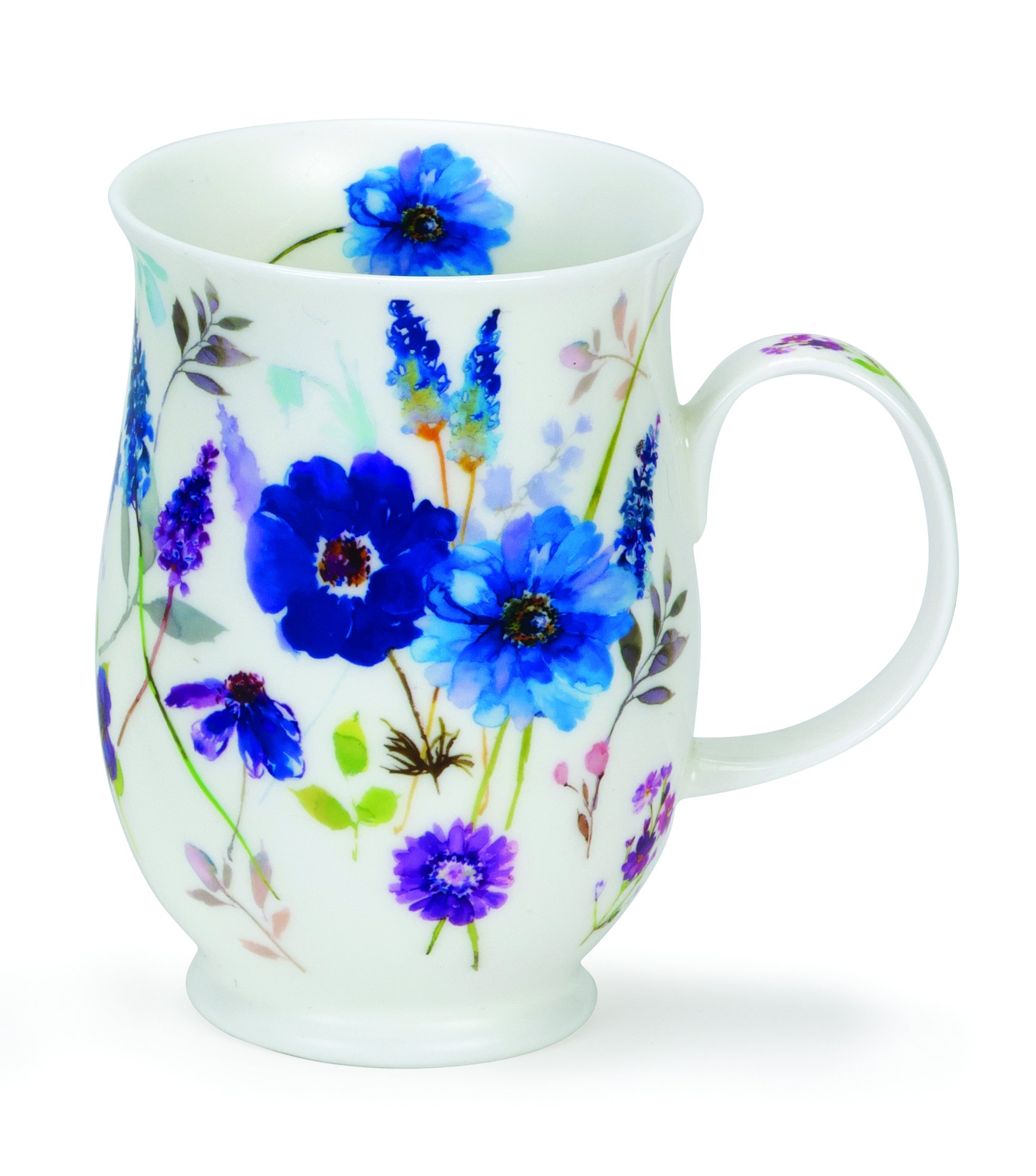Dunoon Blue Suffolk Fine Bone China Mug Collection-Floral Harmony