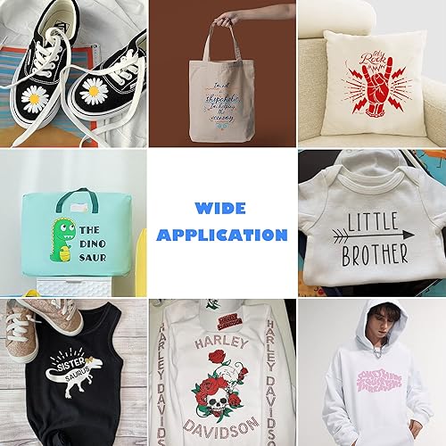 Miniatura 5 de HTVVETUR Rollo de vinilo HTV de transferencia de calor, vinilo de poliuretano azul HTV de 12 pulgadas x 9 pies, para camisas, vinilo para planchar