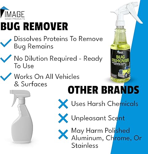 Miniatura 7 de Image Wash Products Removedor de insectos  16 oz  Limpiador removedor de proteínas para vehículos recreativoscochescamiones para detalles de
